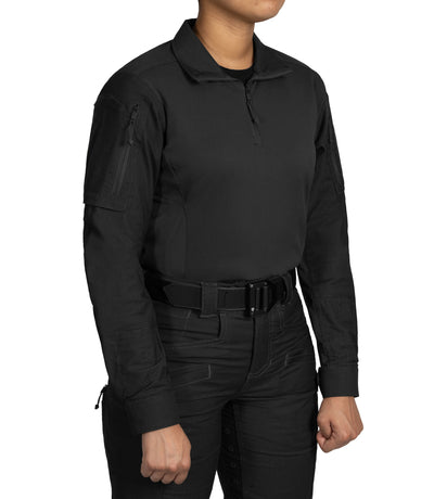 Side of Women's Defender Shirt in Black