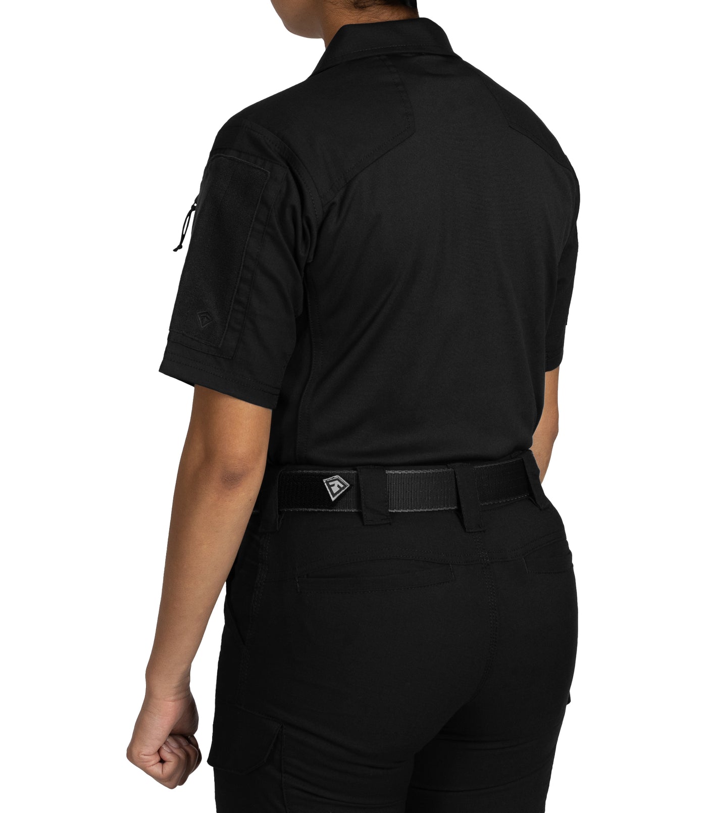 Back of Women's V2 Responder SS Shirt in Black