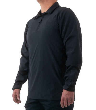 Side of Men's Pro Duty Pullover in Midnight Navy