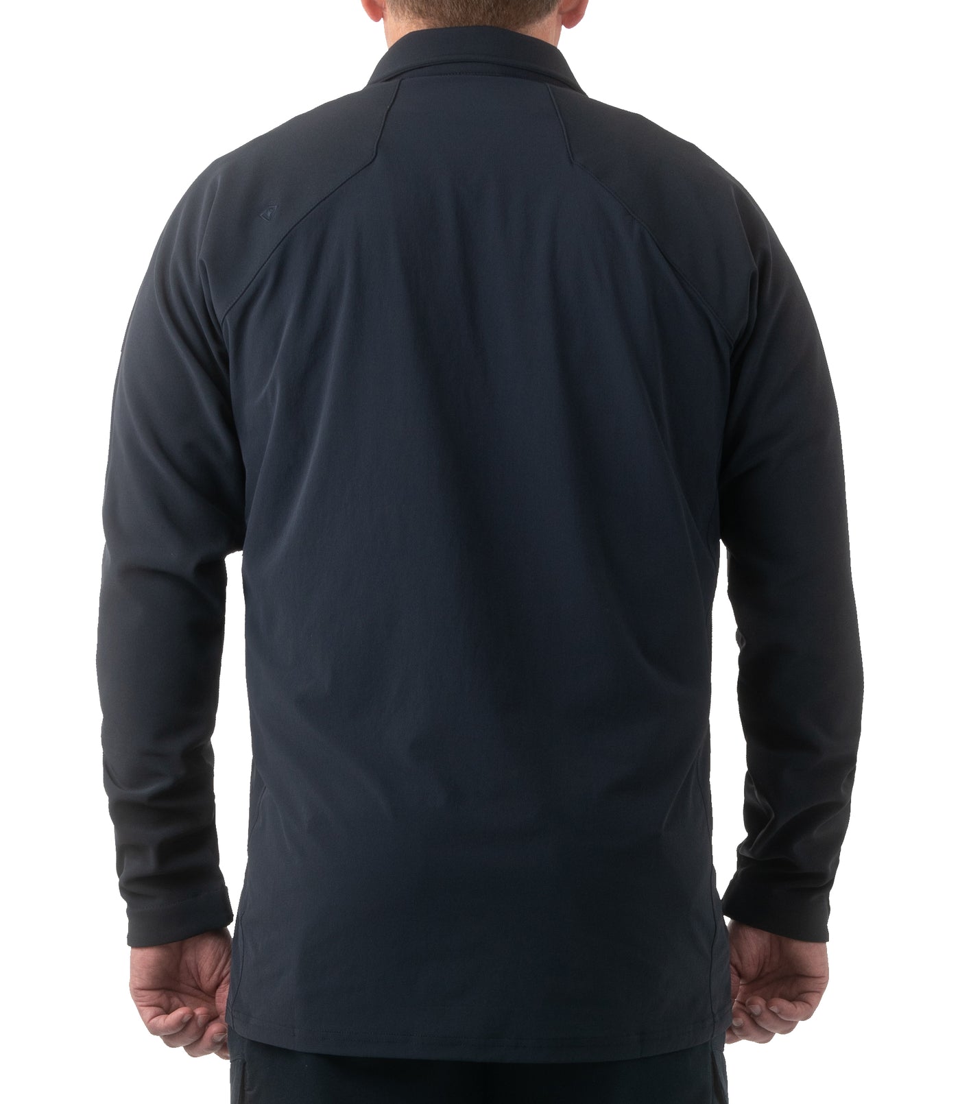 Back of Men's Pro Duty Pullover in Midnight Navy