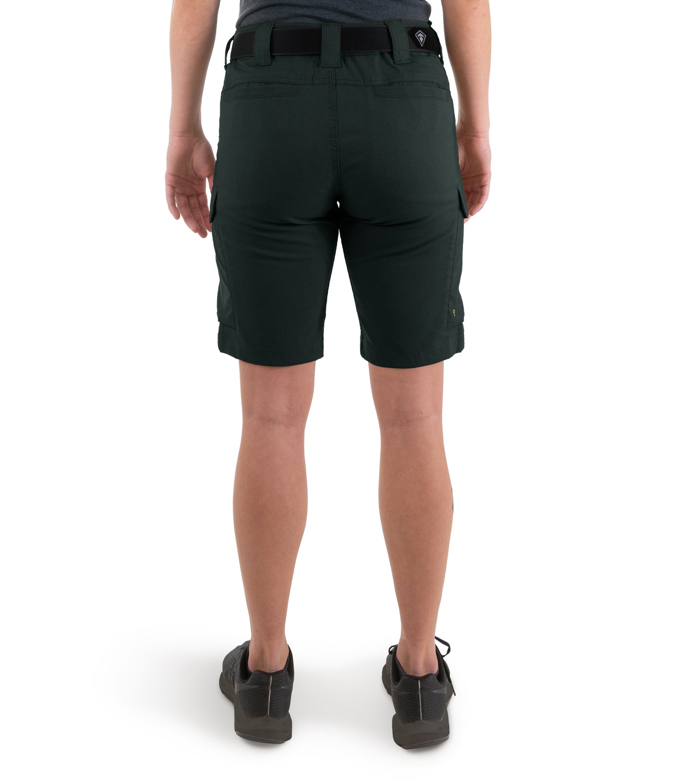 Back of Women's V2 Short in Spruce Green