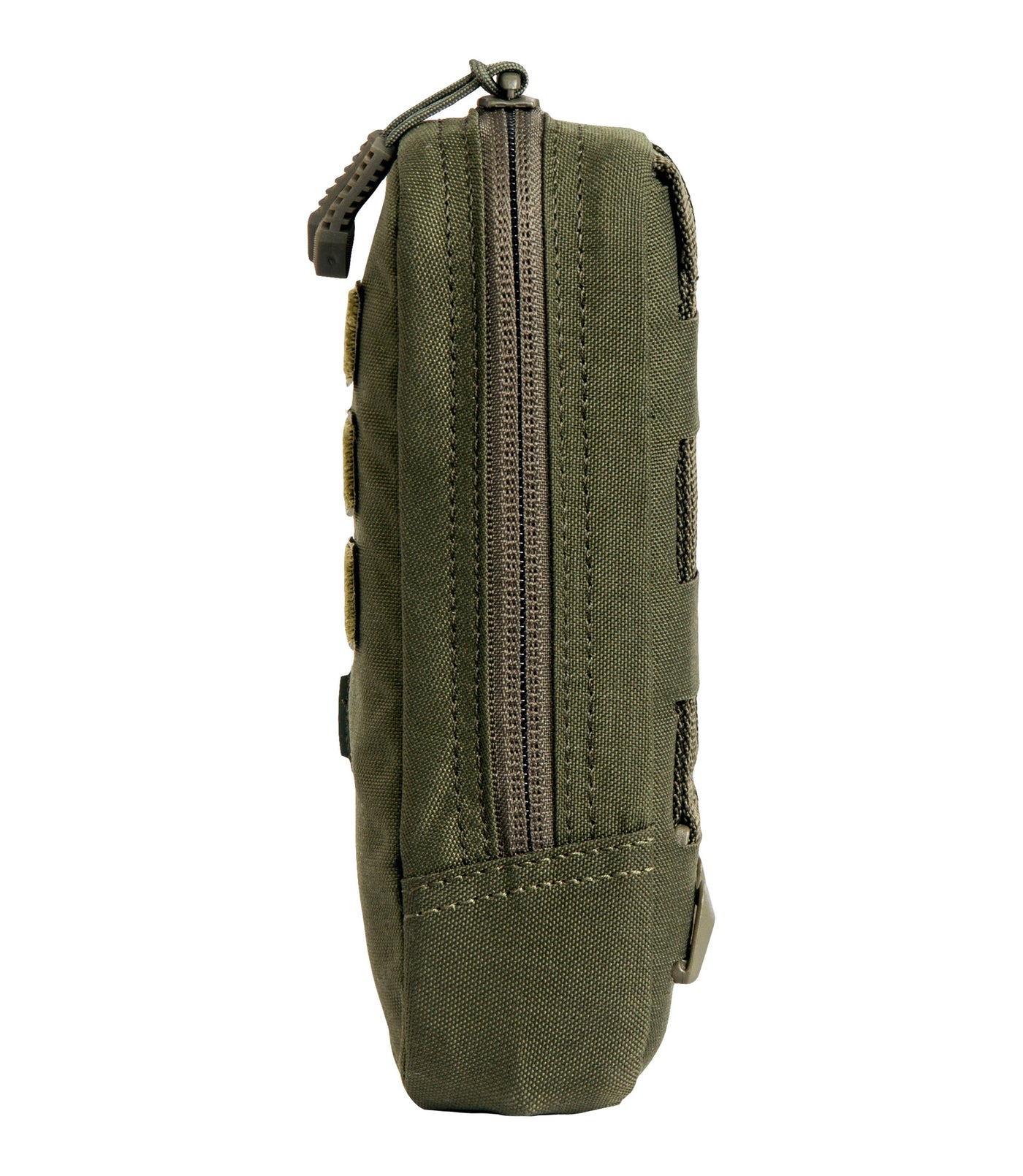 Side of Tactix Series Eyewear Pouch in OD Green