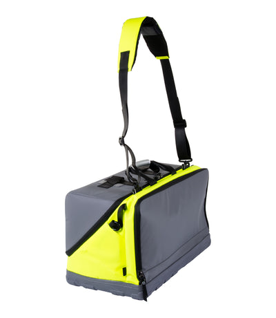 Side of Large Jump Bag in Hi-Vis Yellow