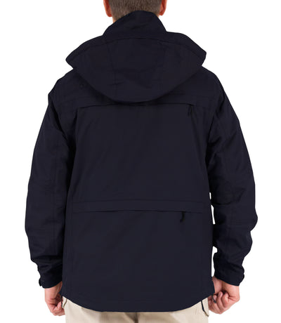 Back of Men’s Tactix System Parka in Midnight Navy