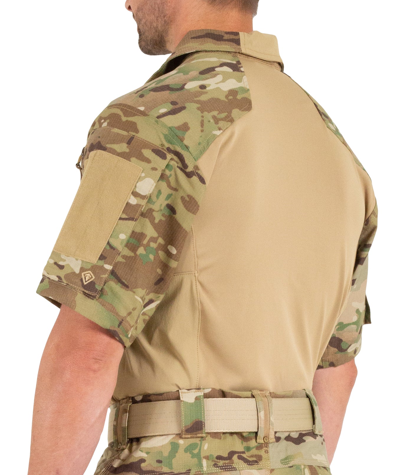 Side of Men's Defender Short Sleeve Shirt in MultiCam®