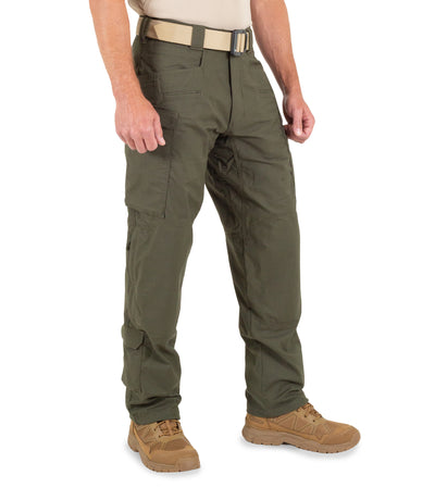 Side of Men's Defender Pants in OD Green